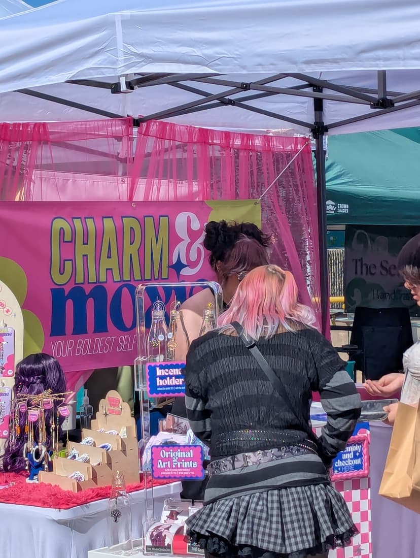 Keshia, the maker behind Charm & Moxie