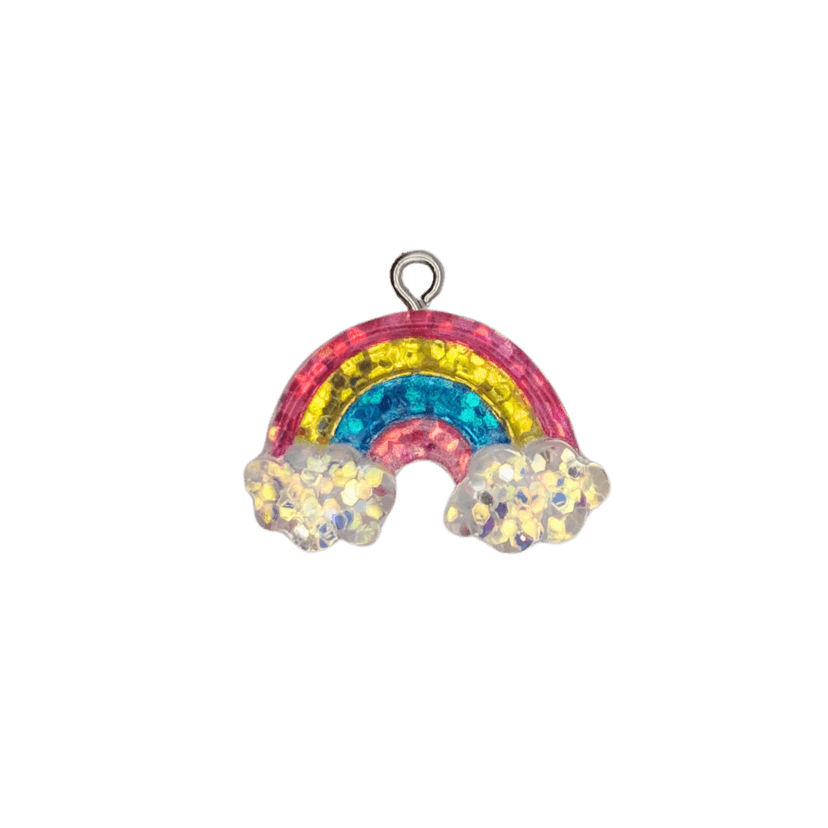 Glitter Rainbow Charm