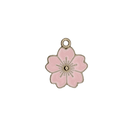 Pink Flower Charms — Large Pink Flower