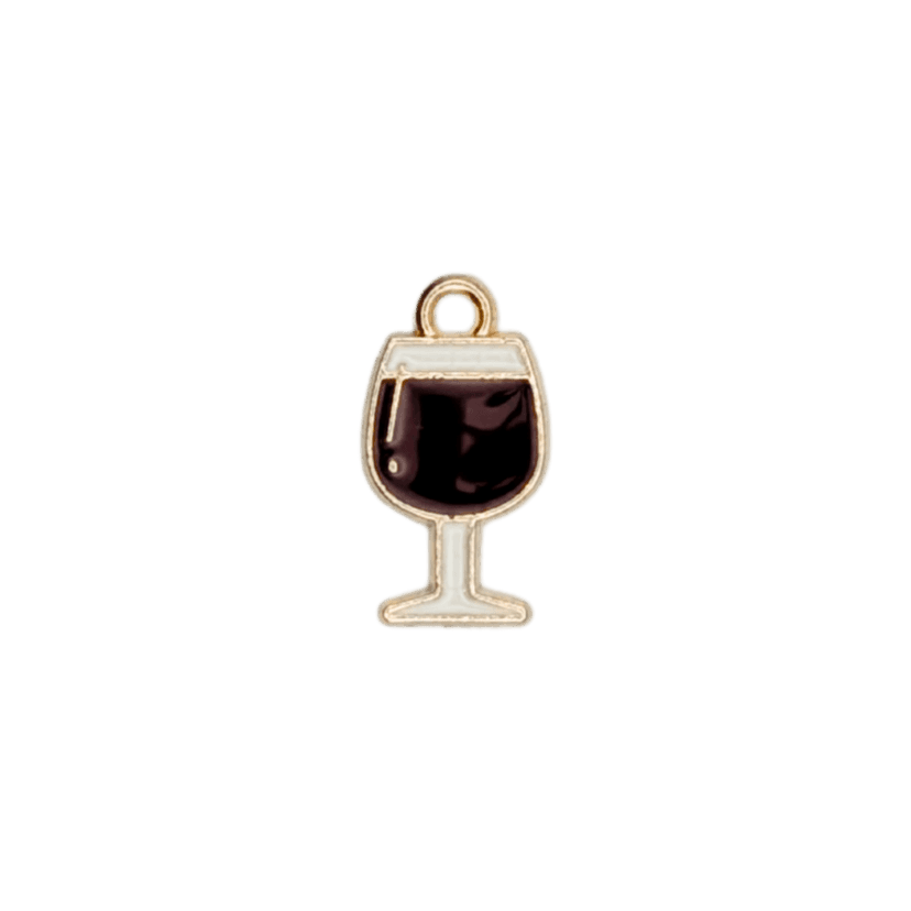 Red Wine Glass Charm