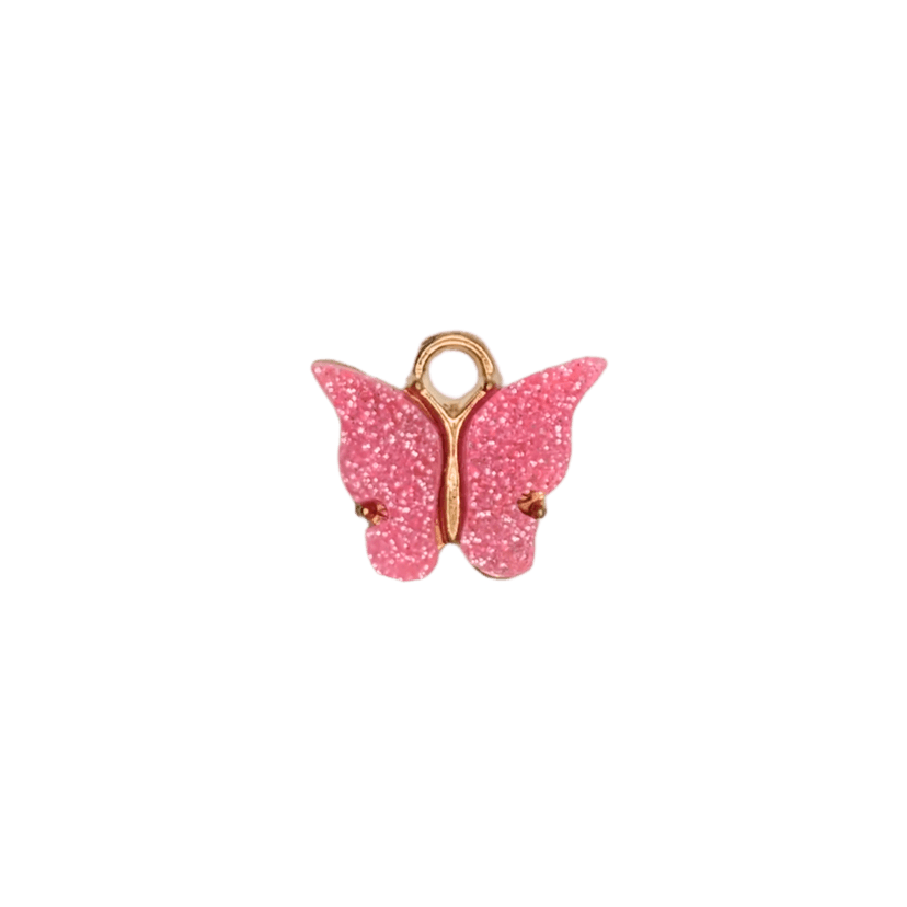 Mini Butterfly Charms — Pink Butterfly