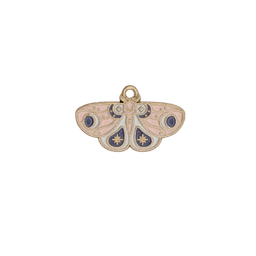 Mystical Moth Charms — Light Pink Moth