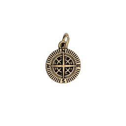 Mini Compass Charms — Gold