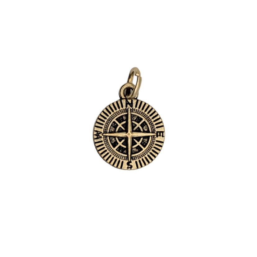 Mini Compass Charms — Gold