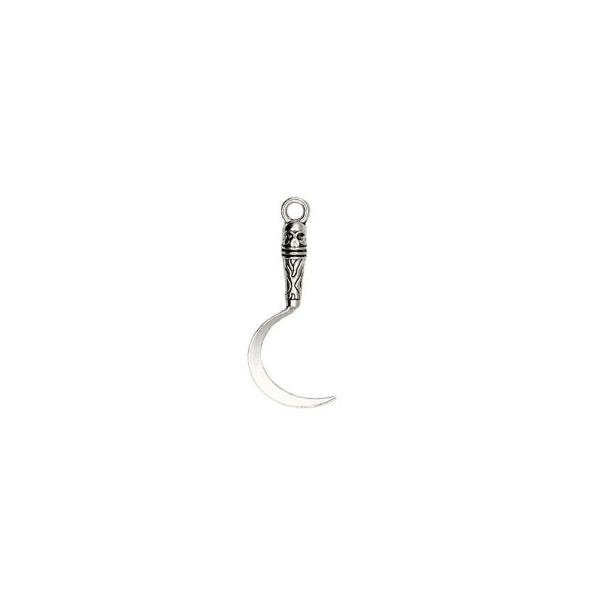 Silver Scythe Charm