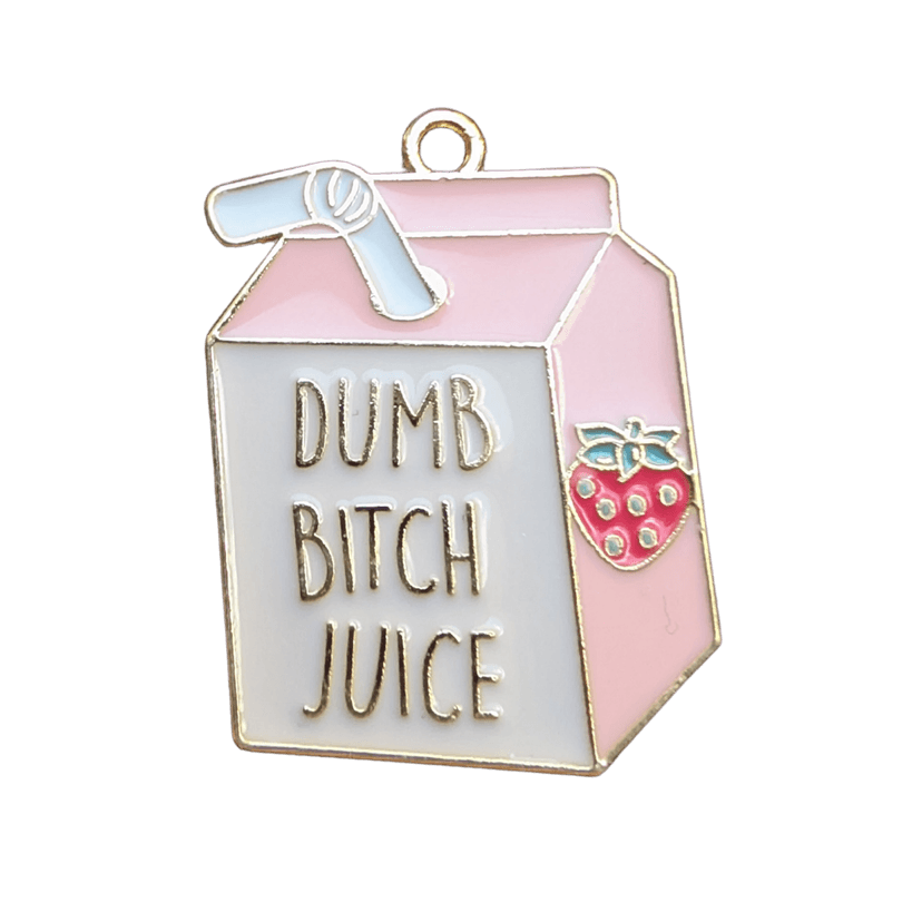 Dumb Bitch Juice Box Charm