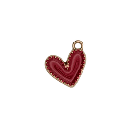 Heart Charms — Red