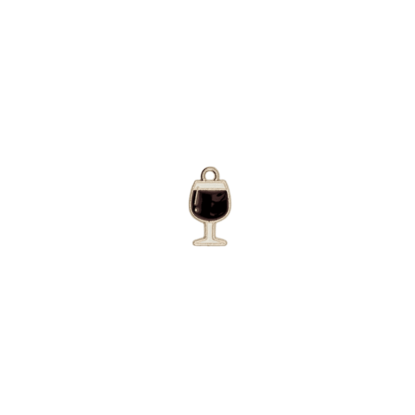 Red Wine Glass Charm
