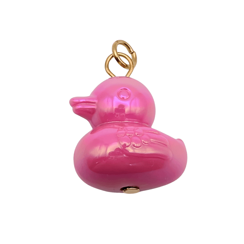 Iridescent Duck Charms — Pink