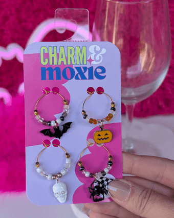 Halloween Stemware Charms - Set of 4