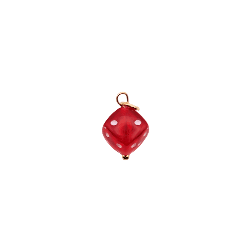 Mini Dice Charms — Red