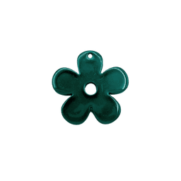 Jelly Flower Charms — Dark Green