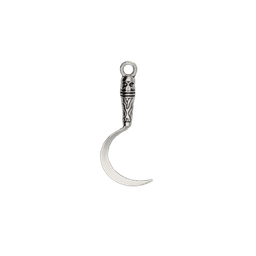 Silver Scythe Charm — Regular